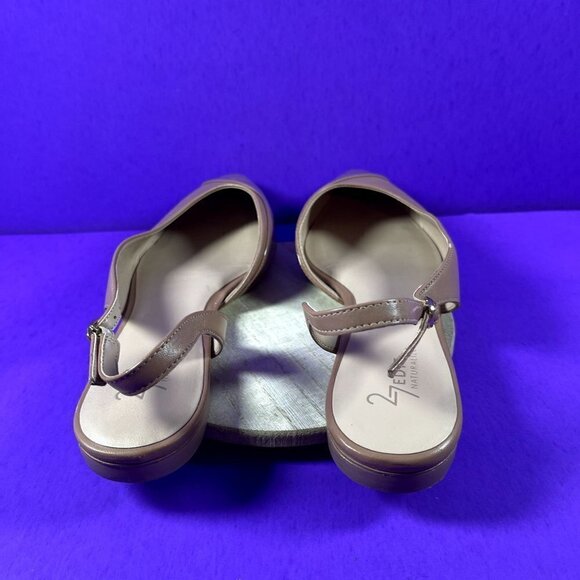 Naturalizer 27 EDIT‎  Brown Leather Makenna Slingback Flat Shoe Size 11 NWOT - Picture 4 of 10